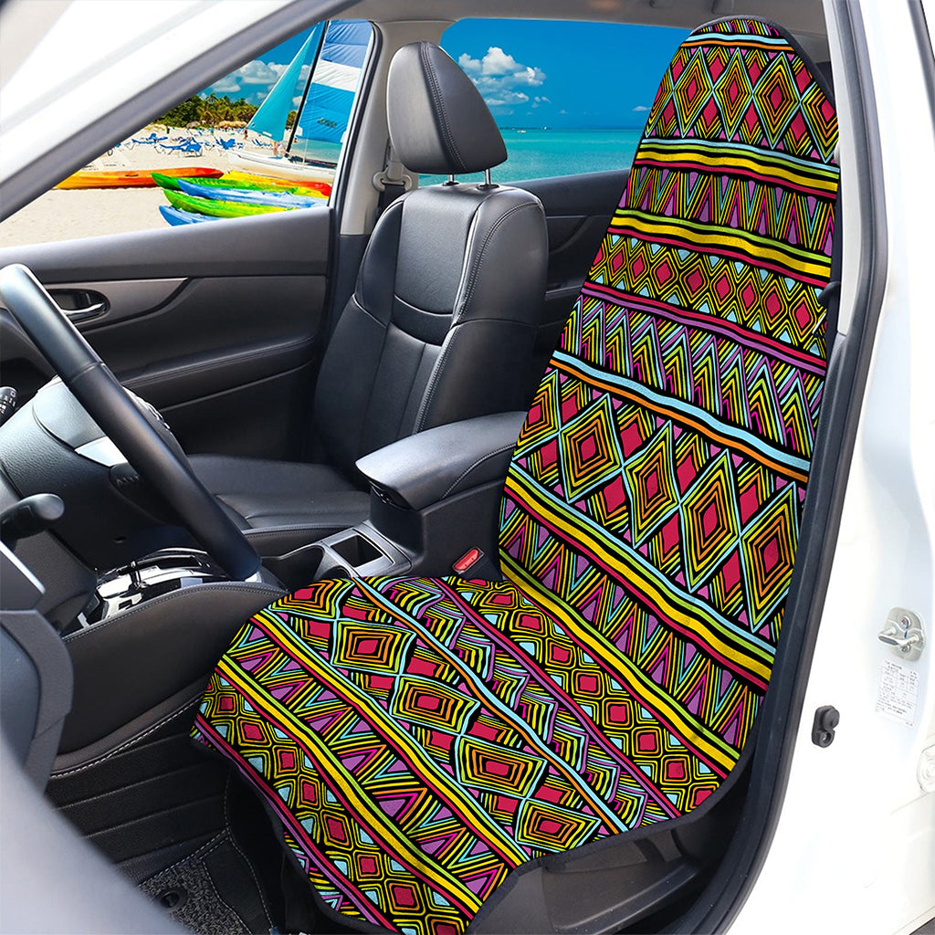 Colorful African Inspired Pattern Print Waterproof Car Seat Cover