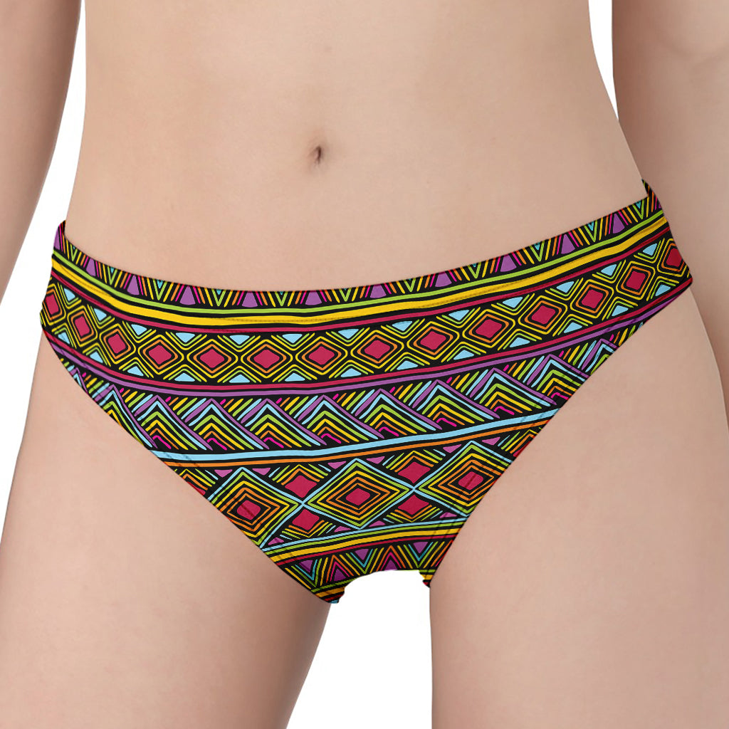 Colorful African Inspired Pattern Print Women's Panties