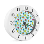 Colorful Air Balloon Pattern Print Alarm Clock