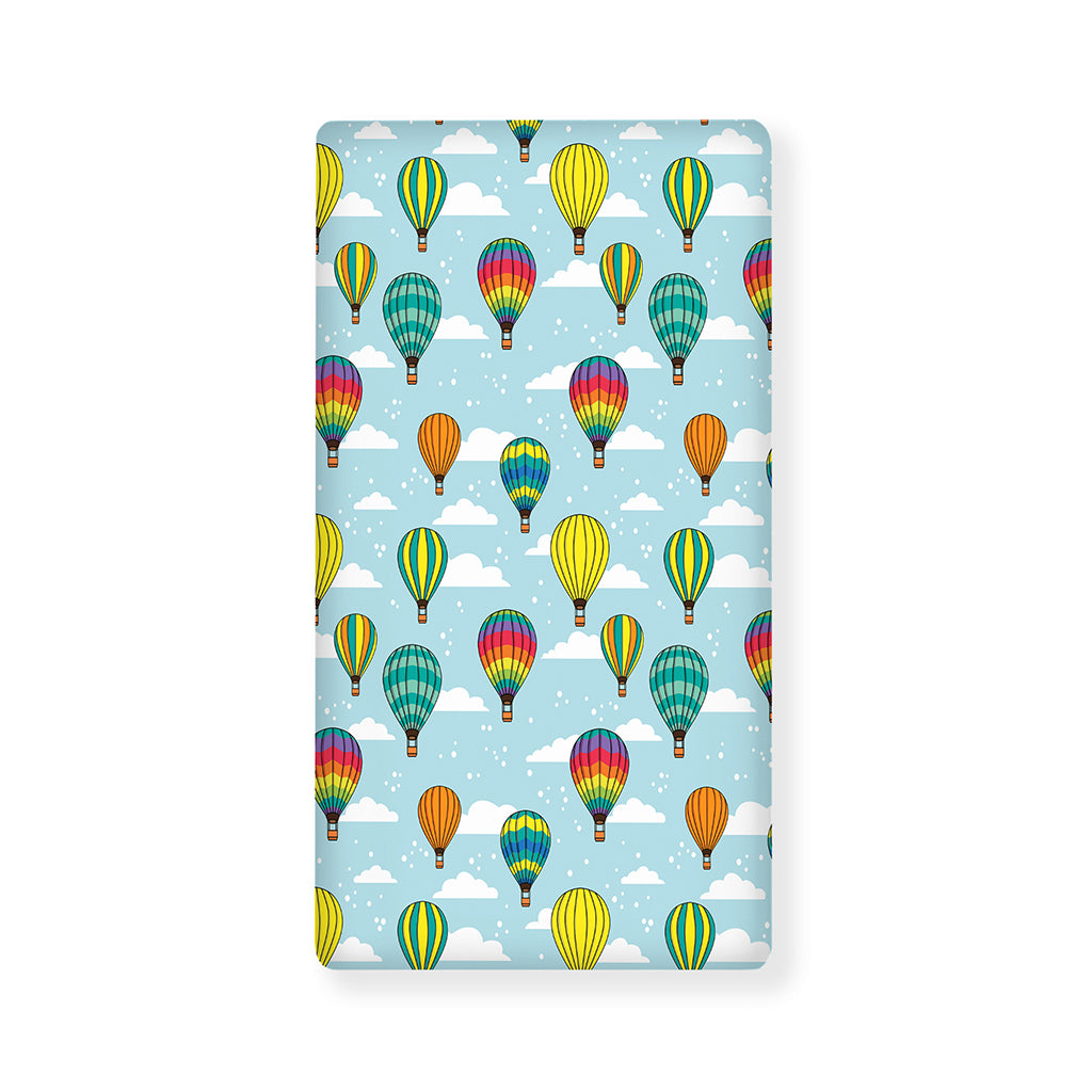 Colorful Air Balloon Pattern Print Baby Crib Sheet