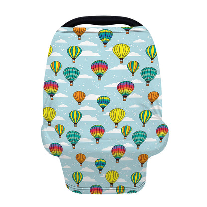 Colorful Air Balloon Pattern Print Baby Seat Cover