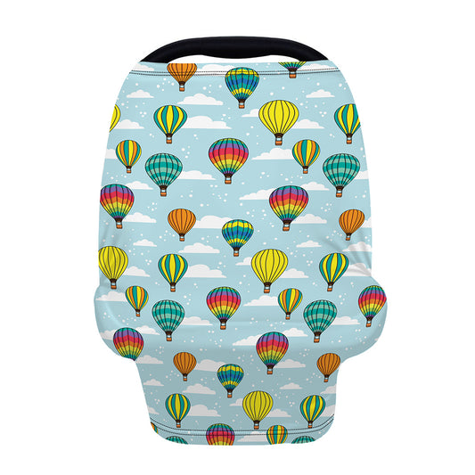Colorful Air Balloon Pattern Print Baby Seat Cover