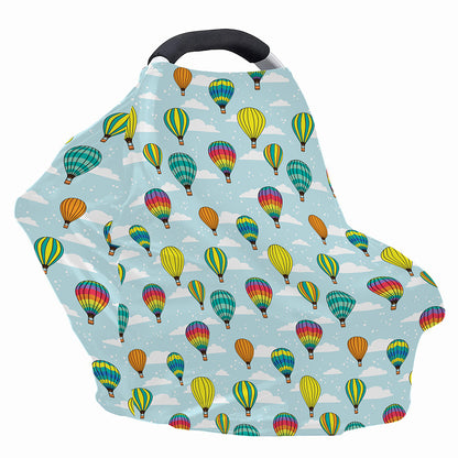 Colorful Air Balloon Pattern Print Baby Seat Cover
