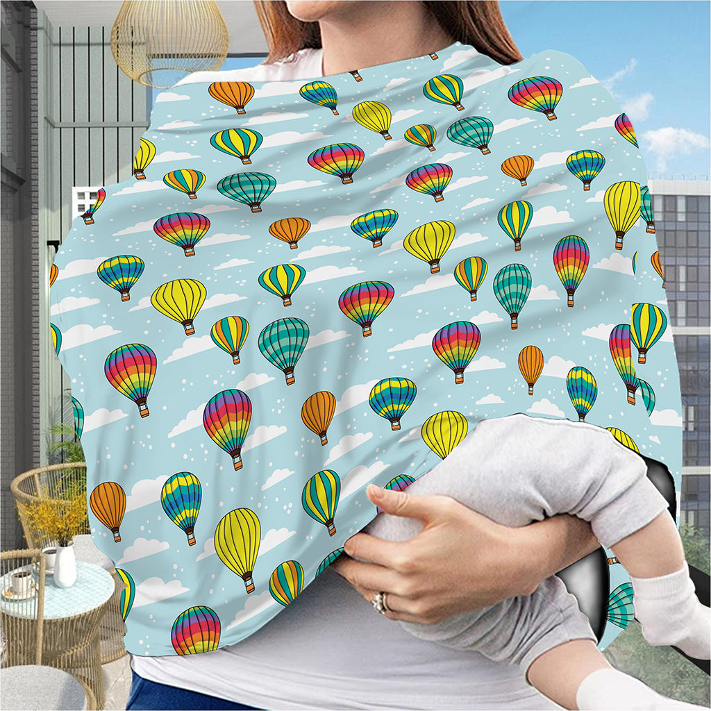 Colorful Air Balloon Pattern Print Baby Seat Cover