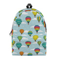 Colorful Air Balloon Pattern Print School Backpack