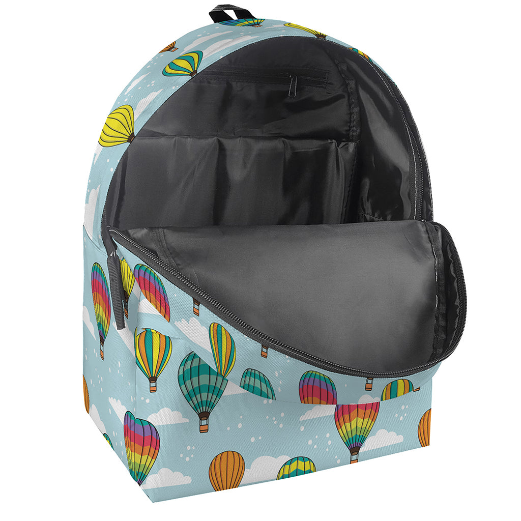 Colorful Air Balloon Pattern Print Backpack