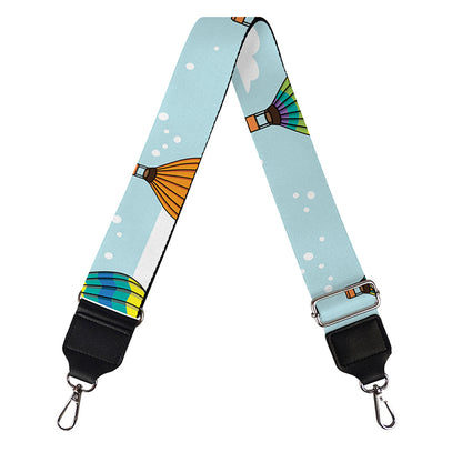 Colorful Air Balloon Pattern Print Bag Strap