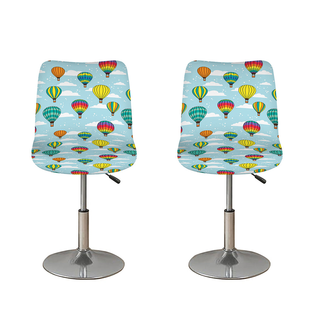 Colorful Air Balloon Pattern Print Bar Stool Covers