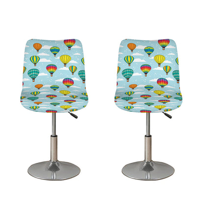 Colorful Air Balloon Pattern Print Bar Stool Covers