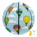 Colorful Air Balloon Pattern Print Basketball