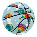 Colorful Air Balloon Pattern Print Basketball