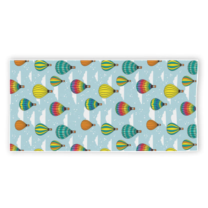 Colorful Air Balloon Pattern Print Beach Towel