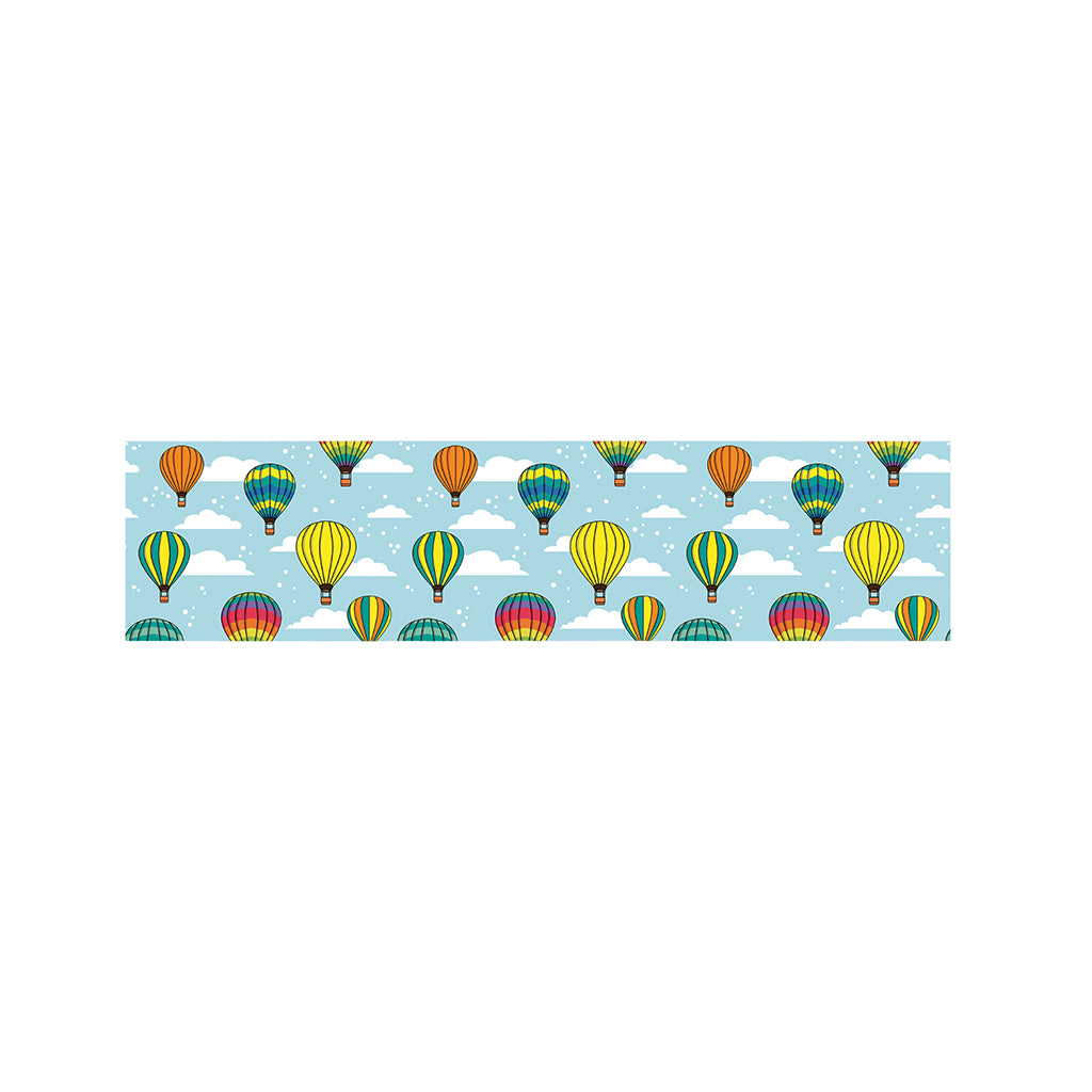 Colorful Air Balloon Pattern Print Bed Runner