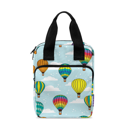 Colorful Air Balloon Pattern Print Bible Tote Bag
