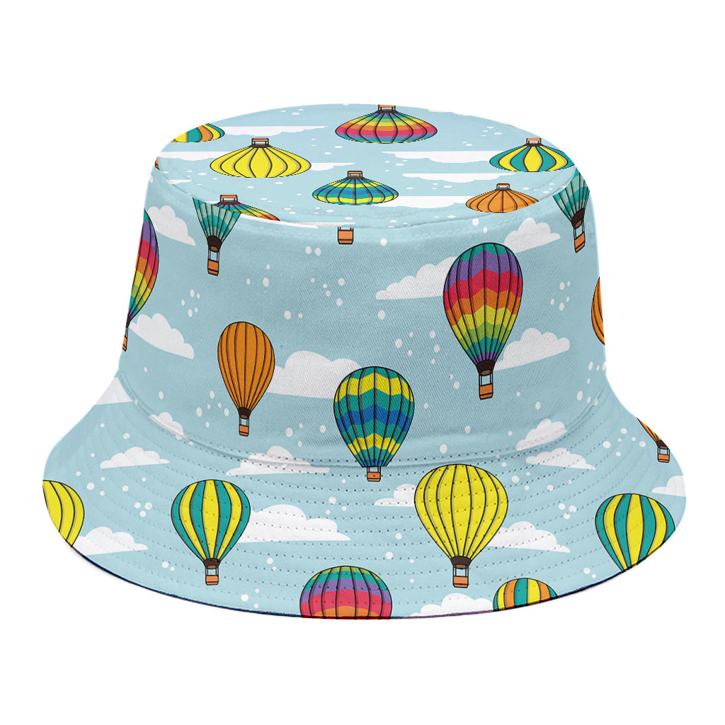 Colorful Air Balloon Pattern Print Bucket Hat