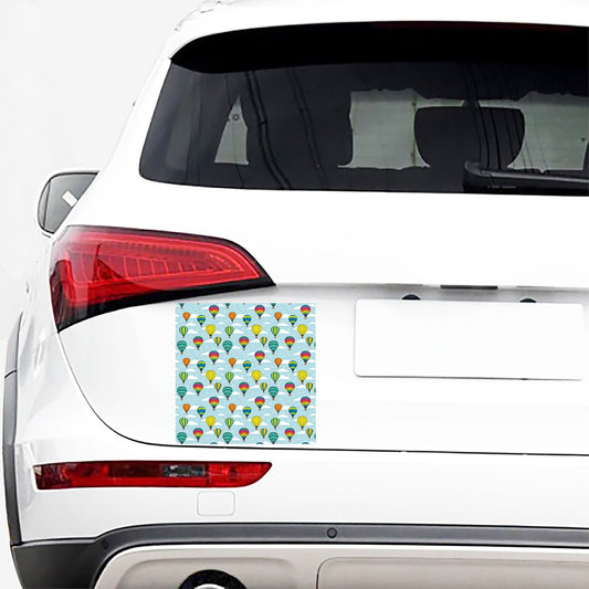 Colorful Air Balloon Pattern Print Car Sticker
