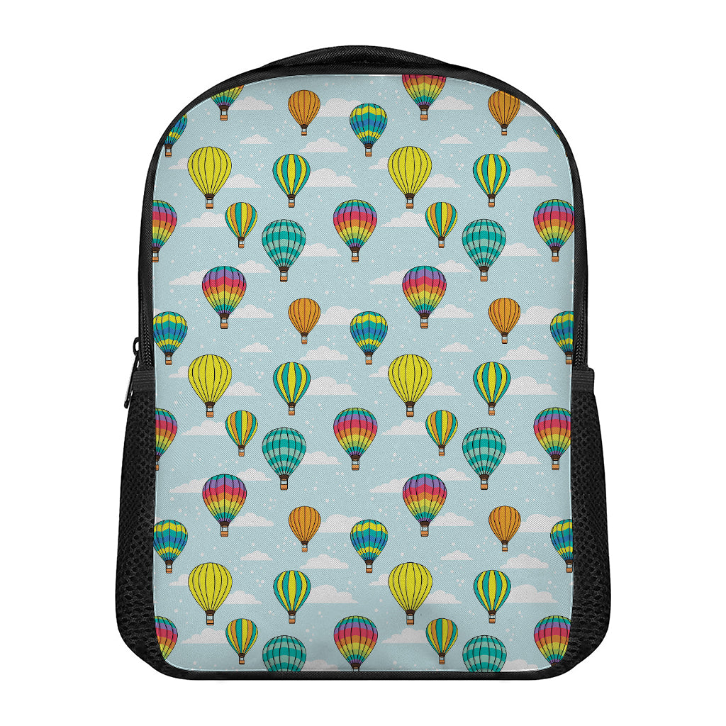 Colorful Air Balloon Pattern Print Casual Backpack