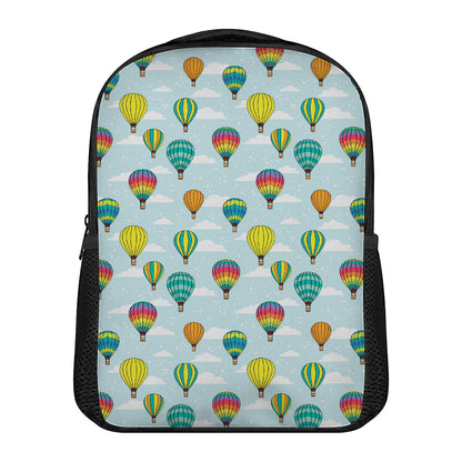 Colorful Air Balloon Pattern Print Casual Backpack