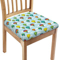 Colorful Air Balloon Pattern Print Chair Cushion Cover
