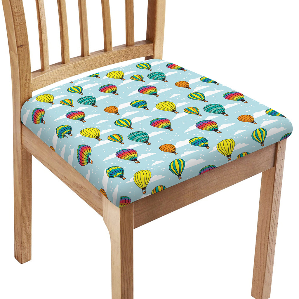 Colorful Air Balloon Pattern Print Chair Cushion Cover