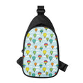 Colorful Air Balloon Pattern Print Sling Bag