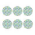Colorful Air Balloon Pattern Print Coaster Set