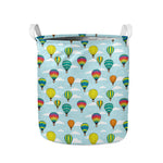 Colorful Air Balloon Pattern Print Collapsible Laundry Basket