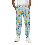 Colorful Air Balloon Pattern Print Cotton Pants