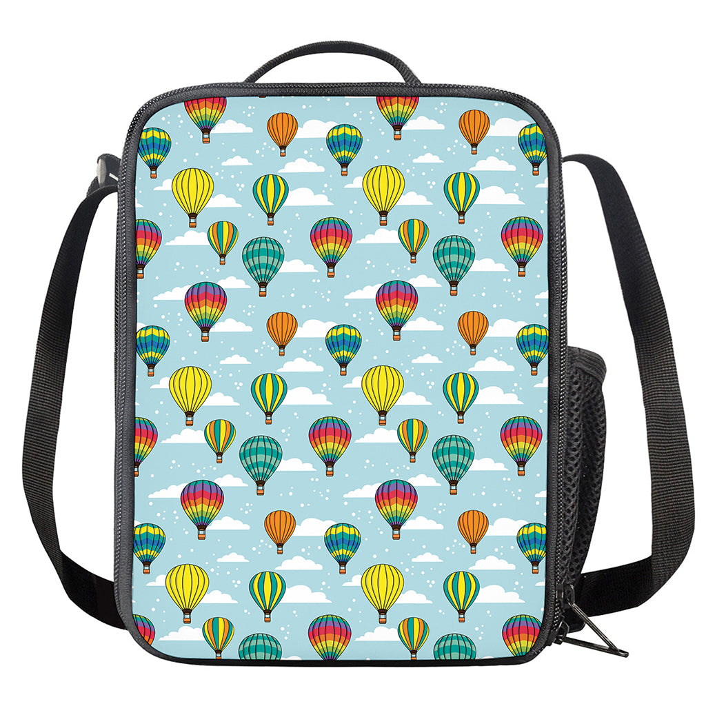 Colorful Air Balloon Pattern Print Crossbody Lunch Bag