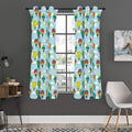 Colorful Air Balloon Pattern Print Grommet Curtain Panels