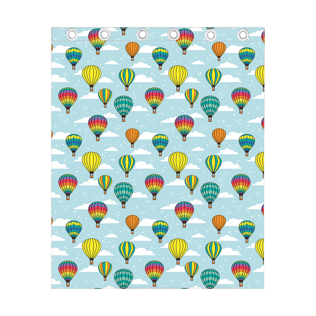 Colorful Air Balloon Pattern Print Curtain