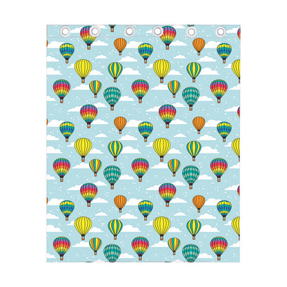 Colorful Air Balloon Pattern Print Curtain