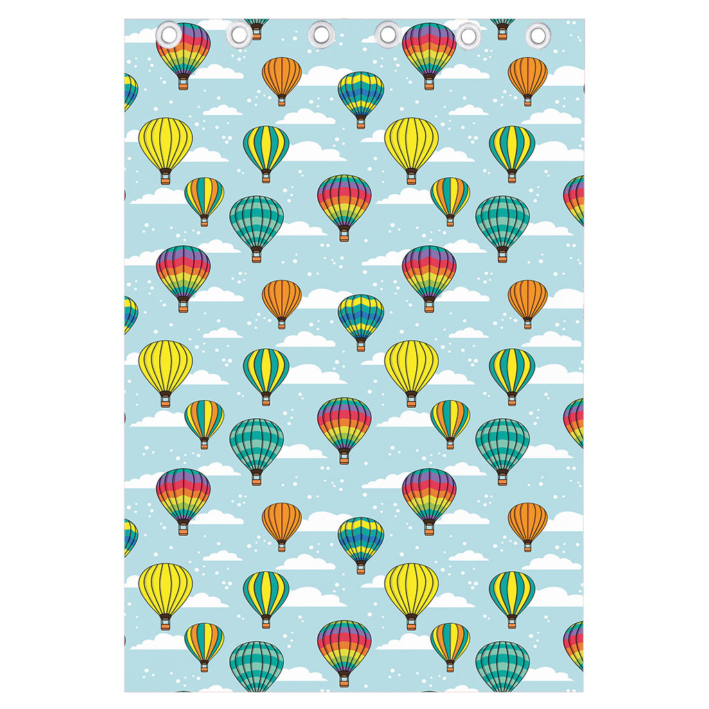 Colorful Air Balloon Pattern Print Curtain