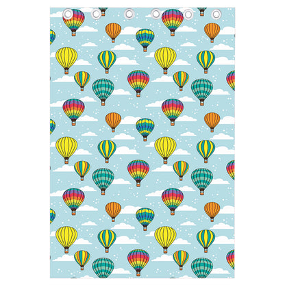 Colorful Air Balloon Pattern Print Curtain