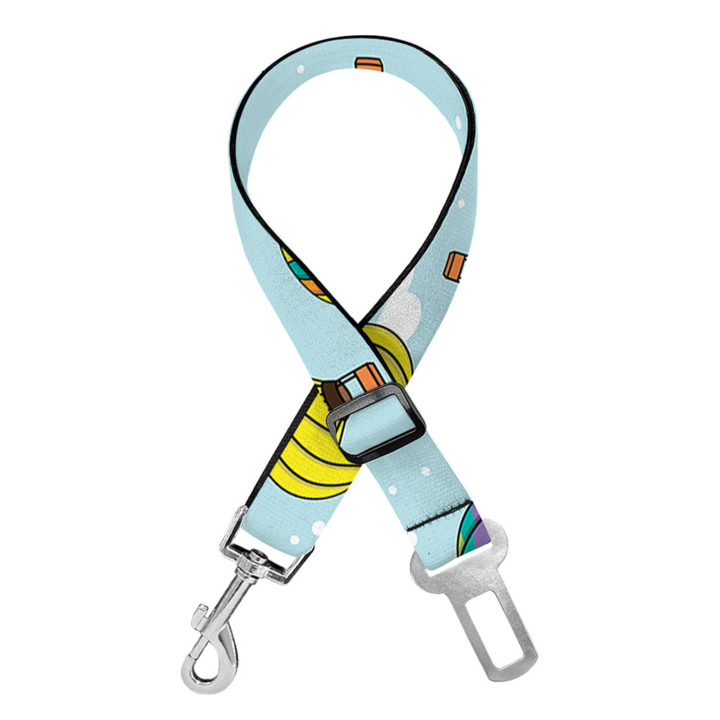 Colorful Air Balloon Pattern Print Dog Seat Belt