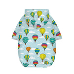 Colorful Air Balloon Pattern Print Dog Zip Up Hoodie