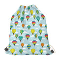 Colorful Air Balloon Pattern Print Drawstring Bag