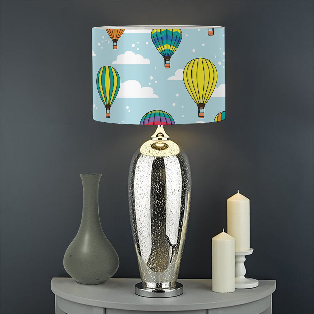 Colorful Air Balloon Pattern Print Drum Lamp Shade
