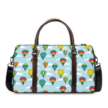 Colorful Air Balloon Pattern Print Duffle Bag