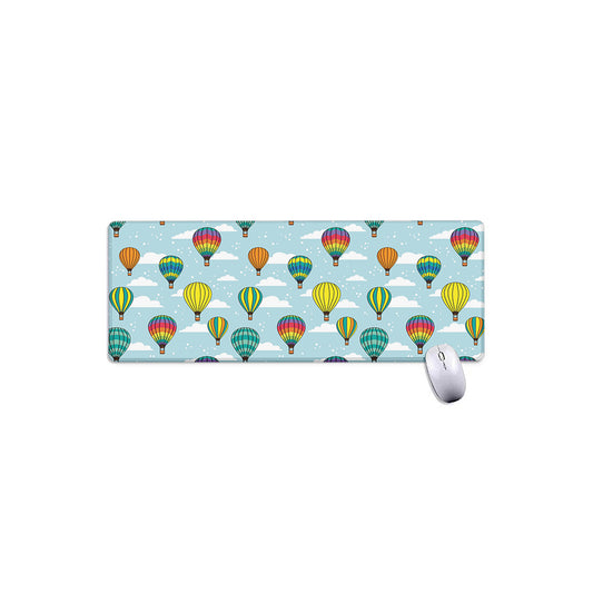 Colorful Air Balloon Pattern Print Extended Mouse Pad