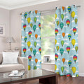 Colorful Air Balloon Pattern Print Extra Wide Grommet Curtains