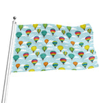 Colorful Air Balloon Pattern Print Flag