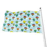 Colorful Air Balloon Pattern Print Flag