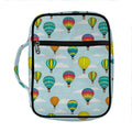 Colorful Air Balloon Pattern Print Front Pocket Bible Bag