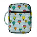 Colorful Air Balloon Pattern Print Front Pocket Bible Bag