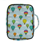 Colorful Air Balloon Pattern Print Front Pocket Bible Bag