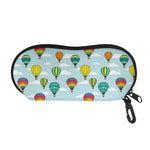 Colorful Air Balloon Pattern Print Glasses Case