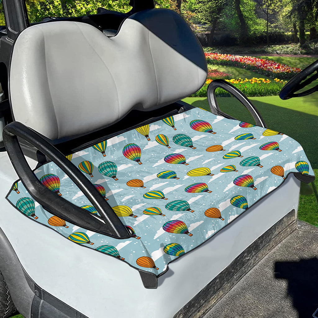 Colorful Air Balloon Pattern Print Golf Cart Seat Cover