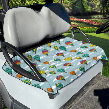 Colorful Air Balloon Pattern Print Golf Cart Seat Cover