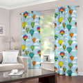 Colorful Air Balloon Pattern Print Grommet Curtains